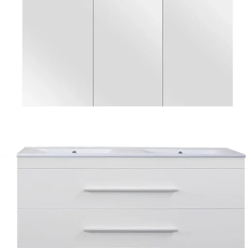 "Badezimmermöbel Style 120cm - Mat Weiss image"