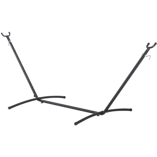 "Hängemattengestell für Hängematte Hängemattenständer mit Hacken Garten Strand Metall 280x120x110cm bis 150kg image"