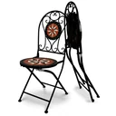 2x klappbare Mosaikstühle Pamplona mit Metallrahmen