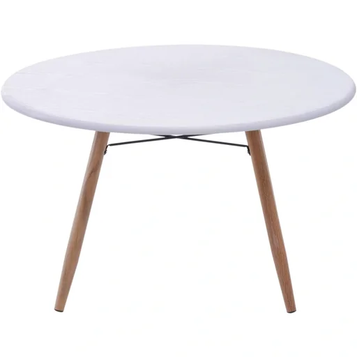 "Couchtisch Beistelltisch Kaffeetisch Teetisch Nachttisch rund Holz + Metall Ø80 x H45 cm image"