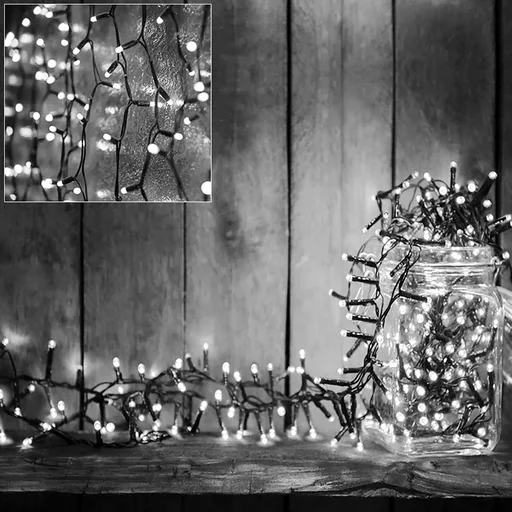 "Weihnachtsbeleuchtung - 11,5 m - 160 Leds - Kaltweiß - Mit Zeitschaltuhr - Für den Innen- und Außenbereich image"