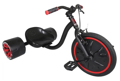 "Mini Drifter, Trike mit Stahlrahmen, 16 Zoll Vorderrad, PP Hinterräder, rot- schwarz image"