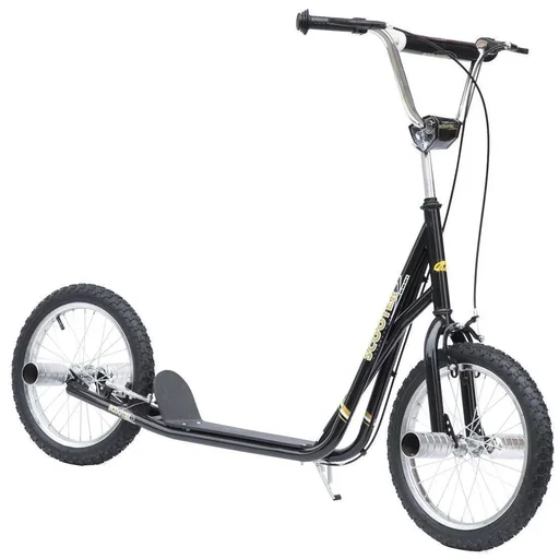 "Kinder City Tretroller 16 Zoll schwarz image"