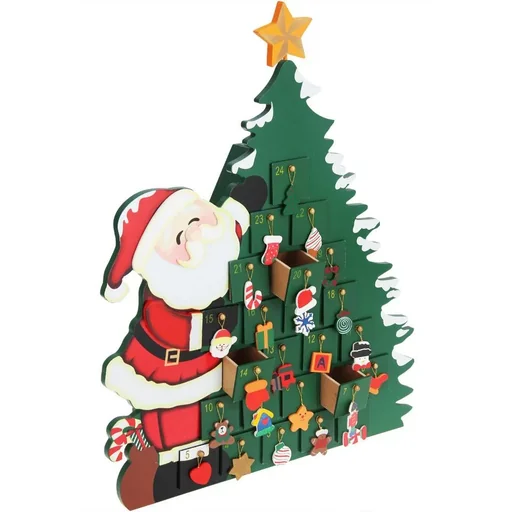 "Advend Kalender Weihnachtsmann mit selbstbefüllenden Boxen image"