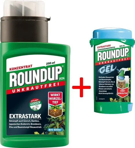 "Roundup Spezial 250 ml plus Gratis dazu Roundup Gel Max 100 ml image"