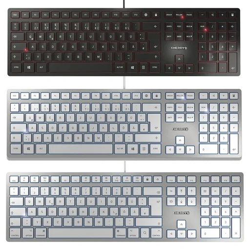 "Kabelgebundene Tastatur KC 6000 SLIM FOR MAC silber image"