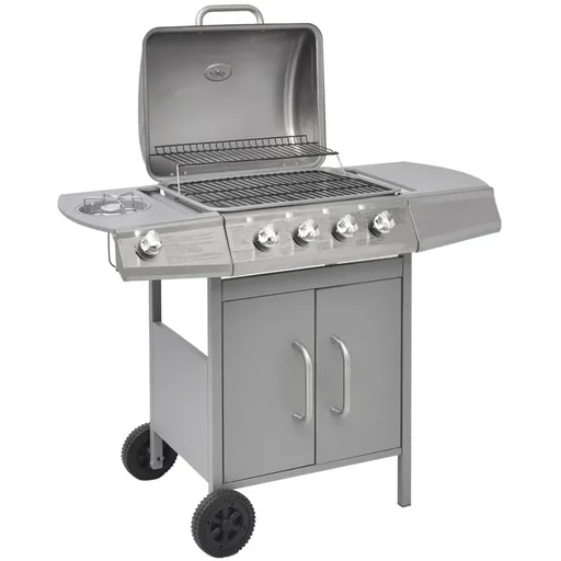 "Gasgrill 4+1 Kochzone silber image"