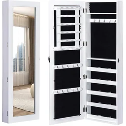 2 in 1 Schmuckschrank Wandspiegel L37 x W9.5 x H112 cm