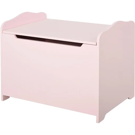 "Kindersitzbank 2in1 mit Stauraum rosa image"