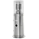 Heizstrahler Terrassenheizer mit Handgriff und Rädern Terrassenstrahler mit Drehknopf rollbar Gas 10KW elegantes Aussehe