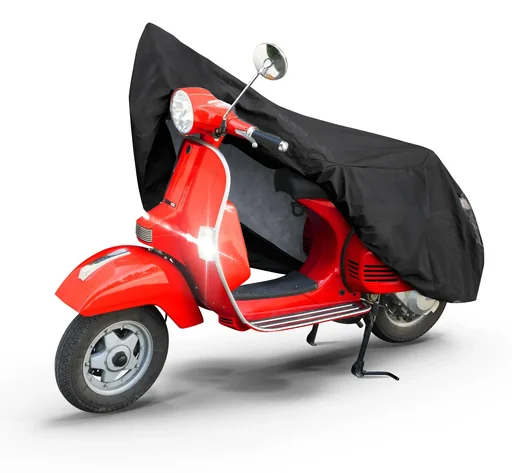 "Motorrad-Garage, Vespa-Abdeckung wasserdicht Größe S - 185 x 90 x 110 cm schwarz image"