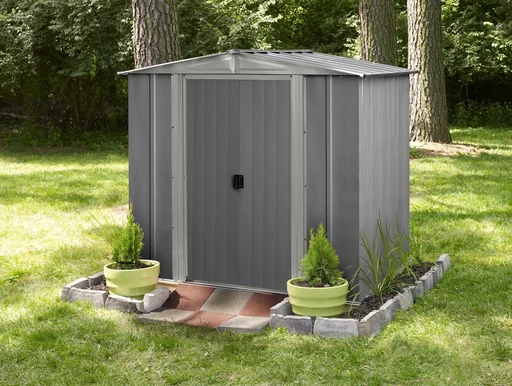 "Gerätehaus Düsseldorf EN65G, schiefer/graphit image"