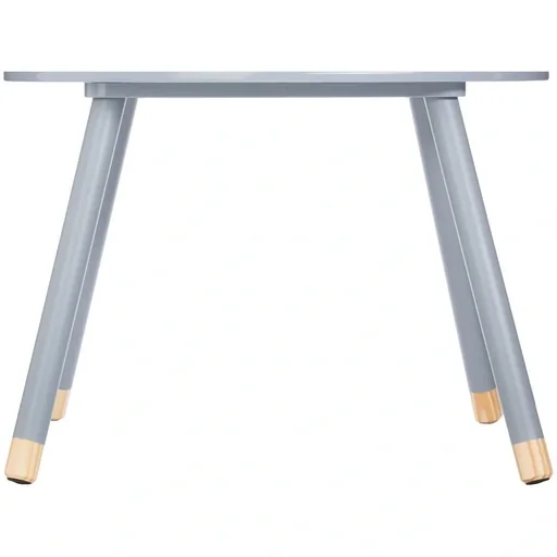 "NL Kindertisch Rund - grau - 60x60x43 cm image"