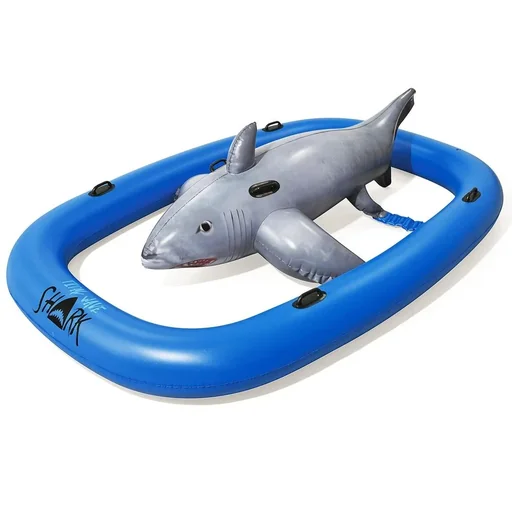 "Schwimmband Hai graublau 297x188x71cm image"