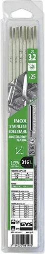 "Edelstahl Elektroden 316L, 3,2 x 350 mm, 25 Stück image"