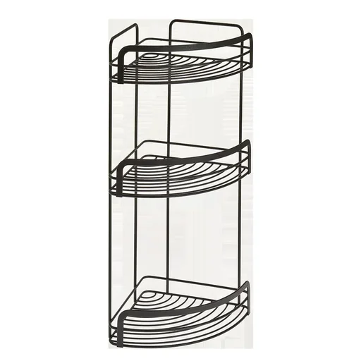 "Eckregal "Origin Lava", 3 Etagen, Schwarz, matt, 20 x 20 x 48 cm image"