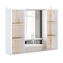 Badezimmer-Spiegelschrank, weiß