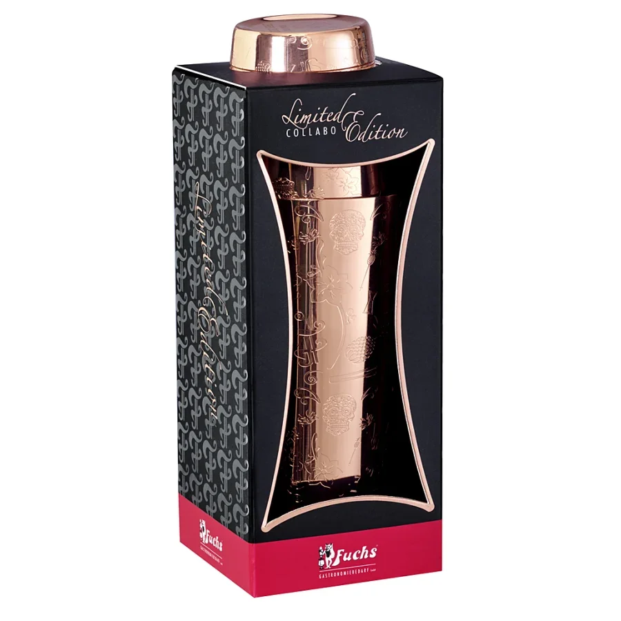 "Cocktail shaker - Collabo TIN oN TIN Edelstahl - 28oz/18oz - mit Gravur - verkupfert - Limited Edition image"