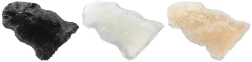 "Lammfell in Tierform Blake schwarz 80-90 cm lang image"