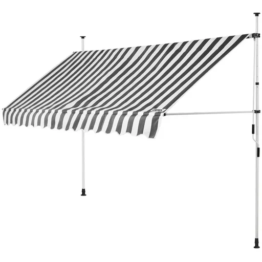 "Klemmmarkise 400cm weiß/grau image"