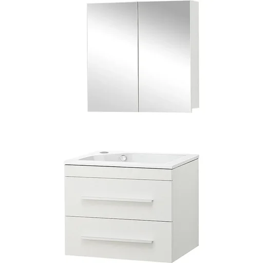 "Badezimmermöbel Style 60cm links - Mat Weiss image"