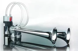 Zweiklang Kompressor Fanfare/ 12 Volt - Lufthorn m. Befestigungsmaterial