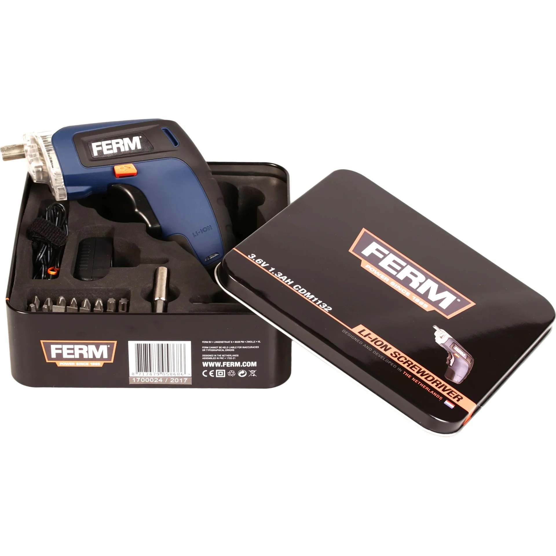 CDM1132 Li-Ion Akku Schlagschrauber 3.6V/1.3Ah - Magnetische Spannfutter - LED Arbeitsleuchte - Spindlearretierung - Sof