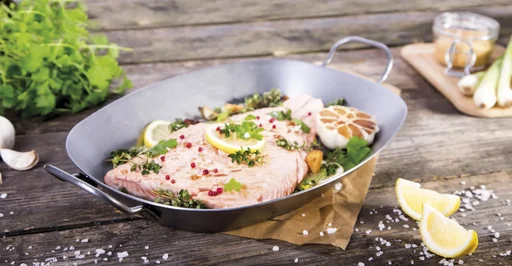 "Eisen-Pfanne mit Griffen oval, 37,5 cm image"