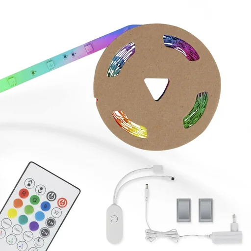 "MAGIC RGB-LED Flexband, 3m, Musiksensor, 90 RGB-LEDs, 12W, Fernbedienung image"