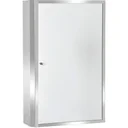 Badezimmerspiegel mit Schrank, silber