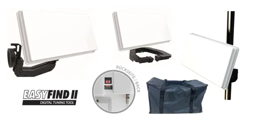 "SAT Flachantenne Traveller-Kit II mit Easyfind 2 Technologie image"