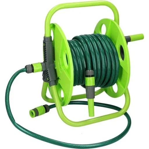 "Kinzo Schlauchtrommel mit 15m Gartenschlauch und Zubehör image"