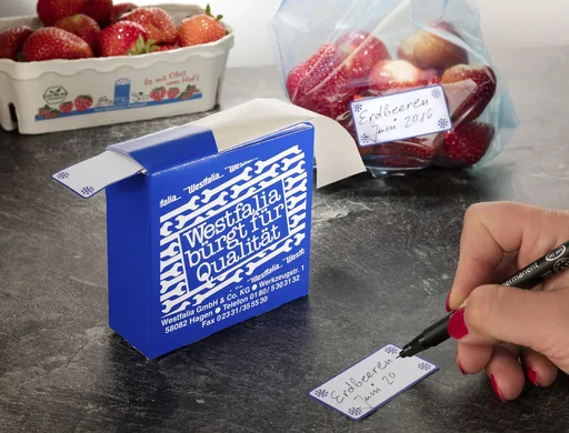 "Tiefkühl - Etiketten im Spender, 500 Stück image"