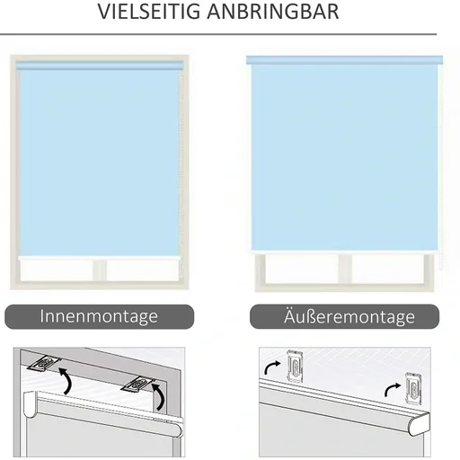 "Senkrechtmarkise mit Handkurbel cremeweiß image"