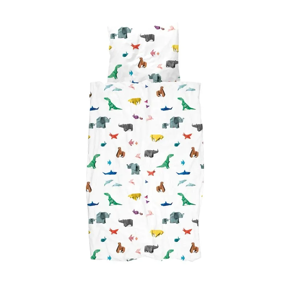 "Snurk Bettwäsche Origami Zootiere 135 x 200 image"