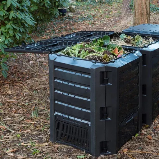 "Natur Komposttonne schwarz 1200 L image"