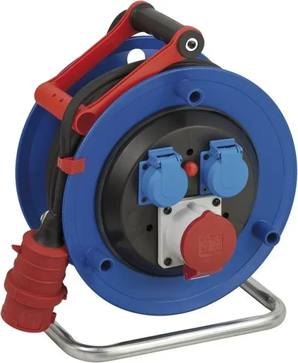 "CEE Kabeltrommel Garant IP44, Speialkunststoff2 x 230V Steckdose, 1 x 400V/16A Steckdose, 30m image"