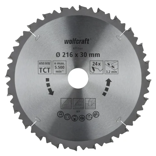 "HM-Sägeblatt 216 x 30 x 3,2 mm image"
