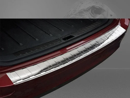 "Edelstahl Ladekantenschutz, BMW X6 E71, 2009-2014. Erstausrüster Qualität, gebürstet, weiche, entgratete Kanten image"