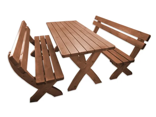 "Holz-Garnitur Landsberg honigbraun image"