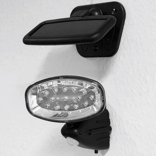 "Solarbetriebene Wandleuchte mit 15 LEDs und Bewegungssensor image"
