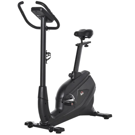 "Heimtrainer Fahrradtrainer Trimmrad Magnetisch Pulsmessung LCD-Computer-Display Fitness Fahrrad einstellbar 150 kg Stahl image"