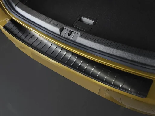 "Ladekantenschutz Edelstahl für VW Golf VII 5D - graphite / black, Baujahr 2012-2017, FL 2017> image"