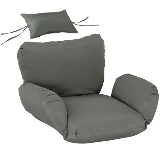 "Hängesessel Kissen Auflage für Hängekorb Sitzkissen Ersatzkissen Hängeschaukel Rückenkissen Polyester 112 x 79 x 22 cm image"