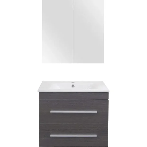 "Badezimmermöbel Style 60cm - schwartz Eiche image"