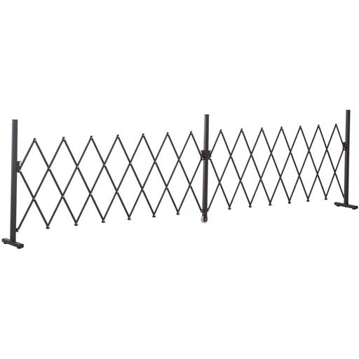 "Scherengitter Absperrgitter Alu Braun 405cm image"