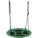 Nestschaukel Tellerschaukel Kinderschaukel Gartenschaukel bis 100 kg belastbar Grün + Schwarz Ø100 cm