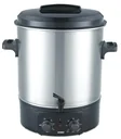 Einkochautomat „Deluxe“, 27 Liter, Edelstahl, 1800 Watt - Mit Thermostat, Zeitschaltuhr & Zapfhahn!