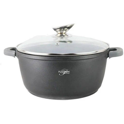 "Kochtopf/Kasserolle - mit Deckel - 24 cm - Schwarz image"