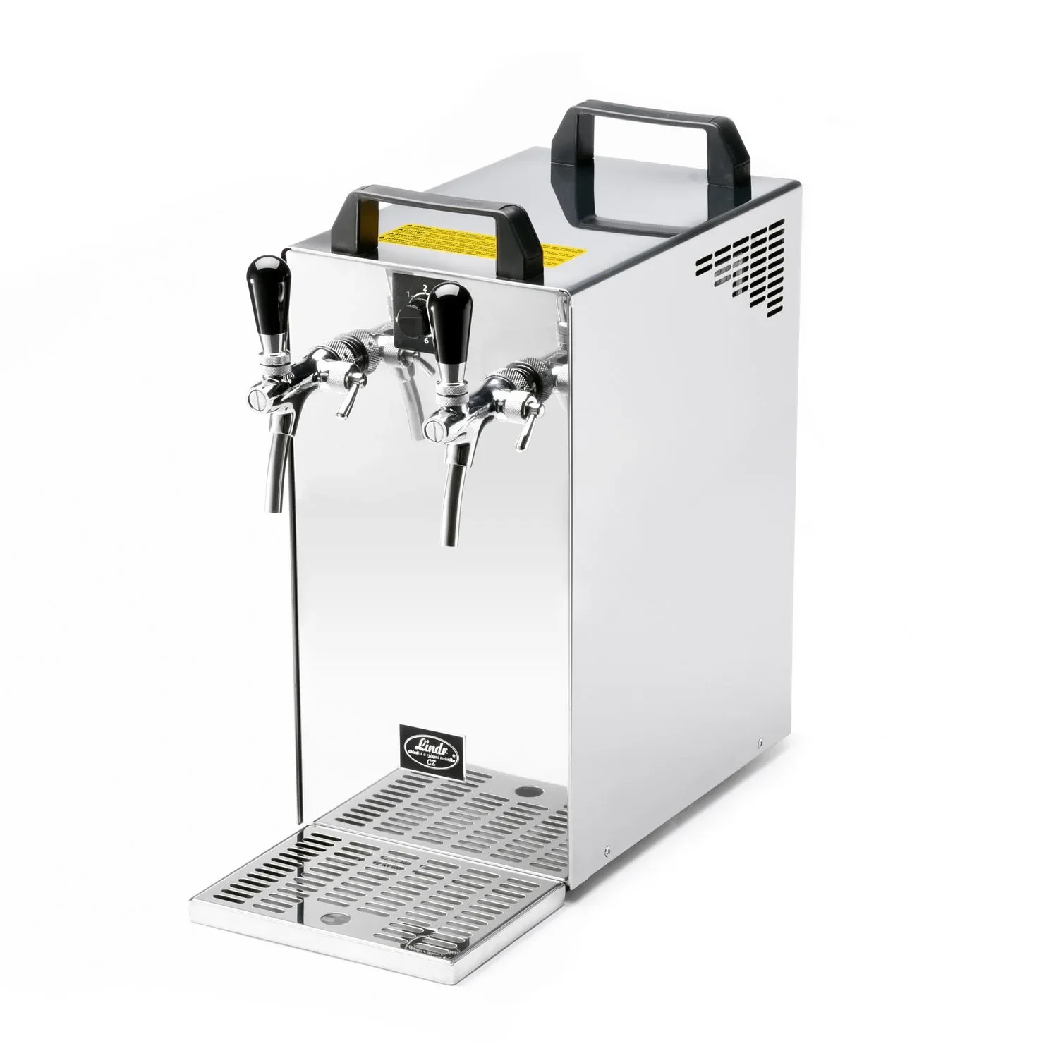 "Kontakt 40/K Zapfanlage, Bierzapfanlage 2-leitig Trockenkühlgerät aus Edelstahl, 50 Liter/h, mit Membranpumpe, Green Line image"